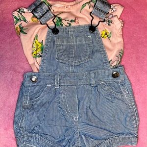 Carter’s 3 month baby girl overall set!